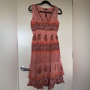 CHAUDRY by RAGA silk dress size M. made in INDIA